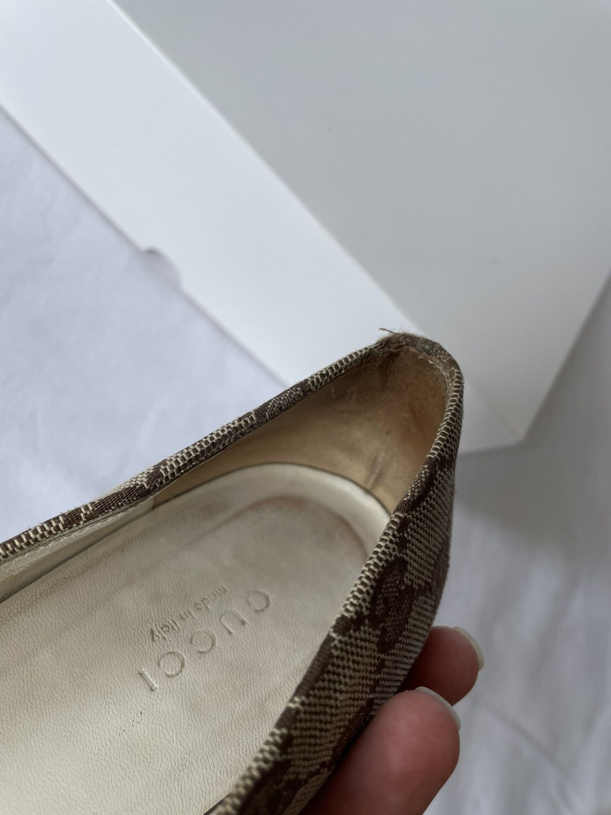 Gucci × Tom Ford × Vintage GUCCI MONOGRAM VINTAGE low-top shoes Tom Ford era , size 37C Size US 7 / IT 37 - 17 Thumbnail