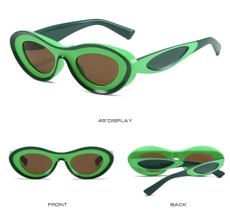 Vintage Design Cat Eye Streetwear Sunglasses y2k Size ONE SIZE - 4 Thumbnail