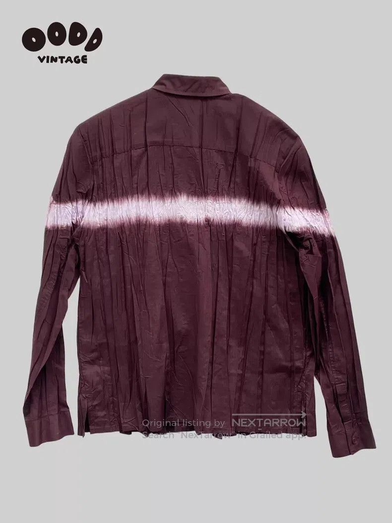 Issey Miyake Issey Miyake Main Line Tie Dye Ruffle Shirt Size L / US 10 / IT 46 - 2 Thumbnail