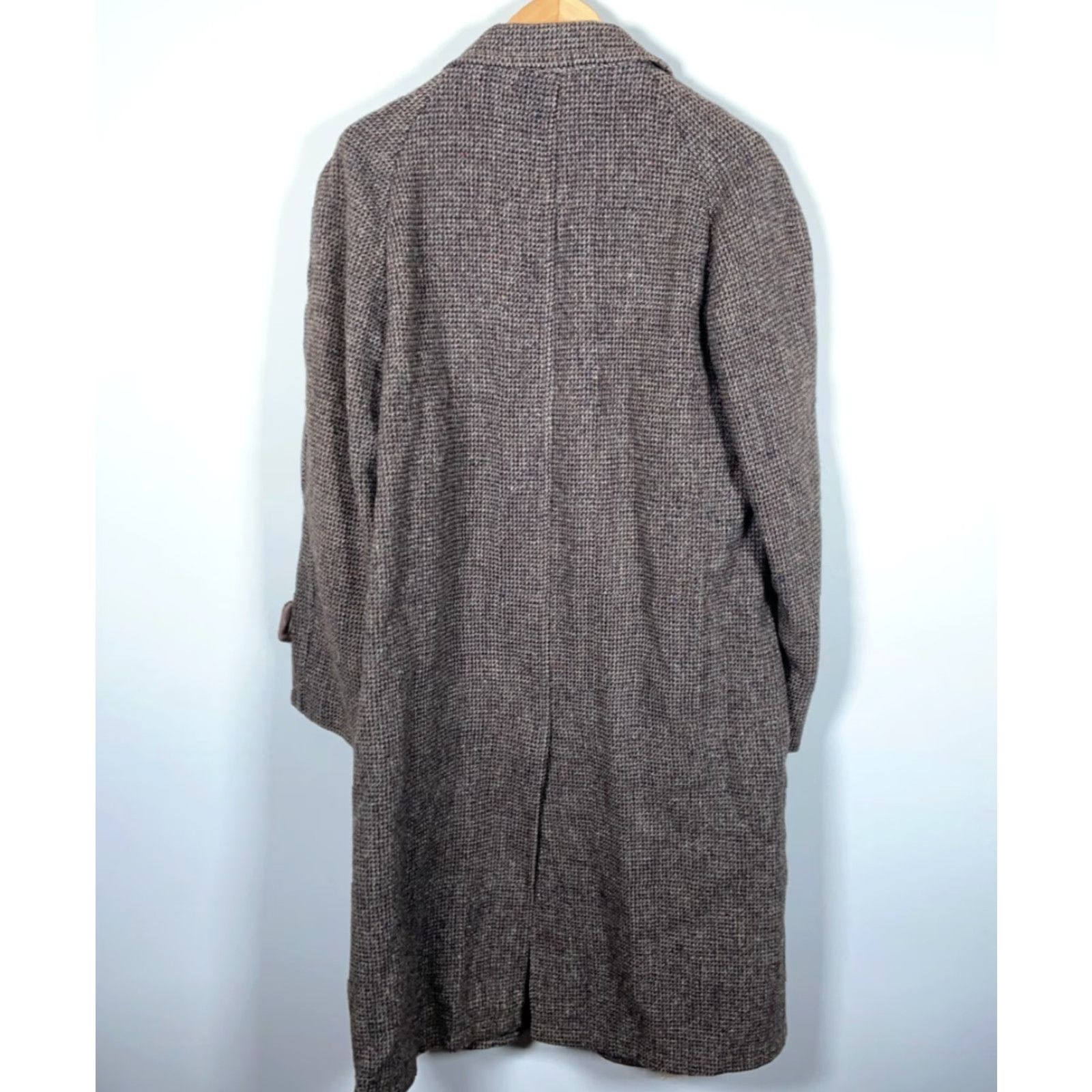 Harris Tweed VINTAGE Harris Tweed Overcoat Men 44 Gray Wool Coat 50s Gentry Penneys VTG Size US S / EU 44-46 / 1 - 2 Thumbnail