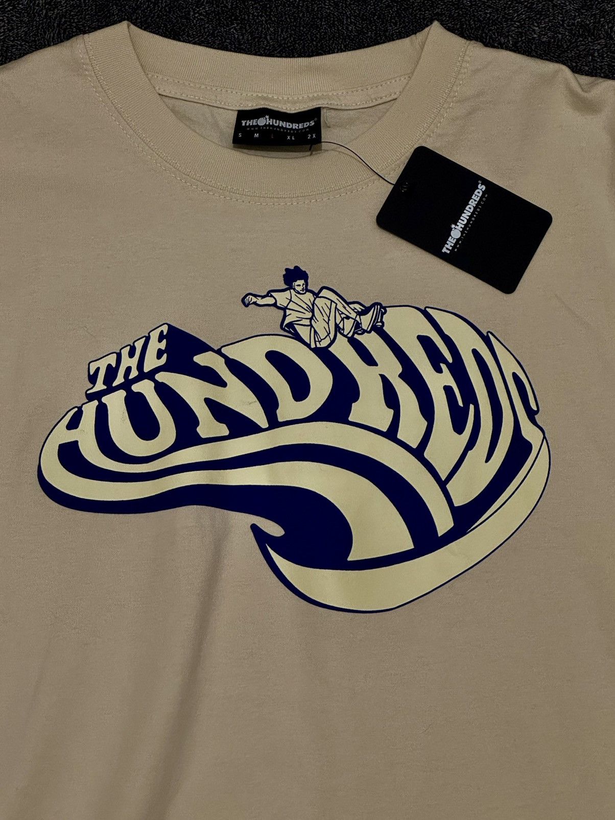 The Hundreds The Hundreds Graphic T-Shirt - Cream/Beige - Size L Size US L / EU 52-54 / 3 - 2 Thumbnail