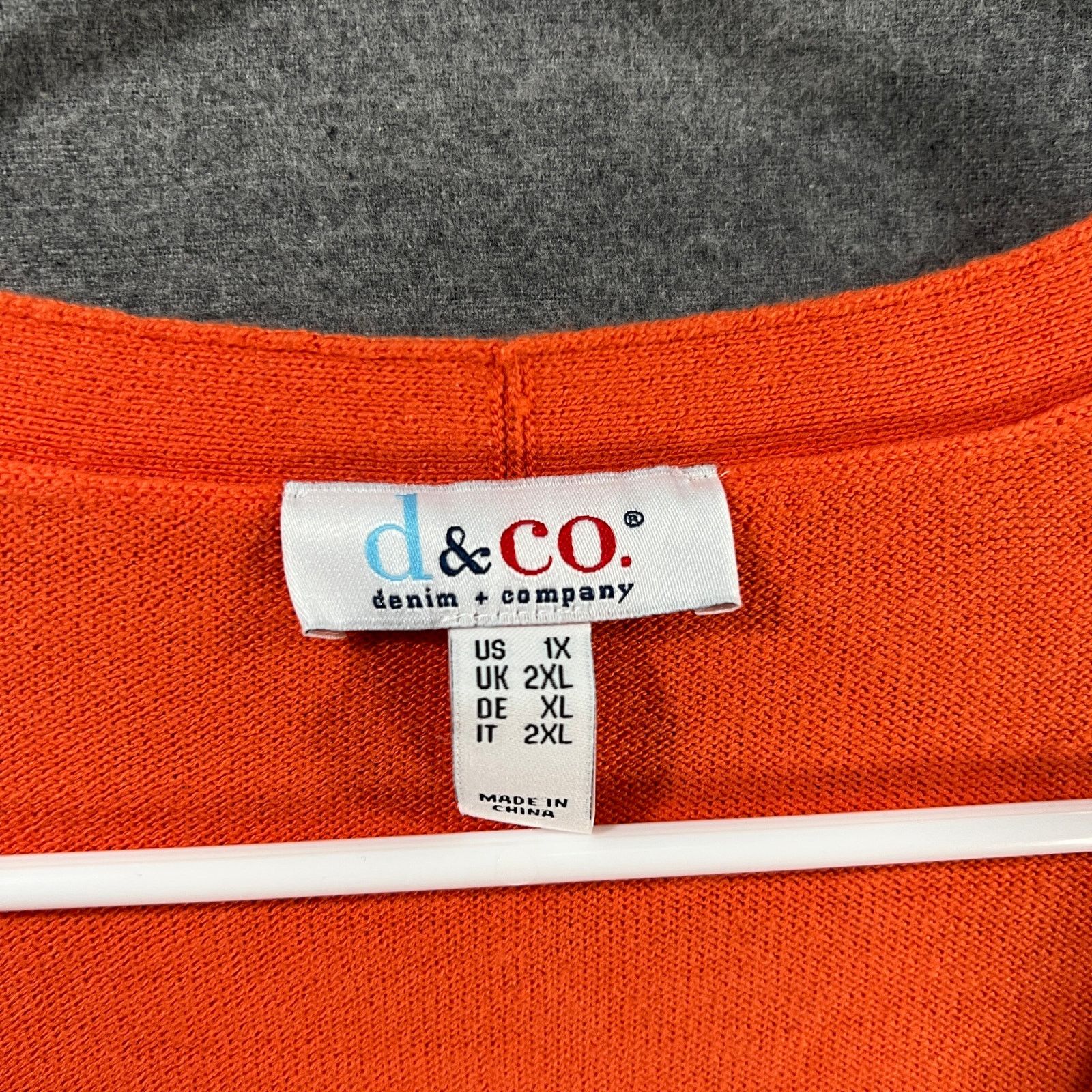 Denim & Co. Denim & Co. Open-Front 3/4-Sleeve Cardigan Sweater Size XL / US 12-14 / IT 48-50 - 3 Thumbnail