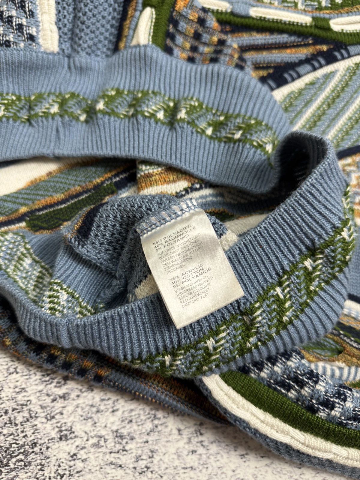 Carlo Colucci 🔥VINTAGE CARLO COLUCCI COOGI STYLE 3D KNIT SWEATER Size US L / EU 52-54 / 3 - 8 Thumbnail