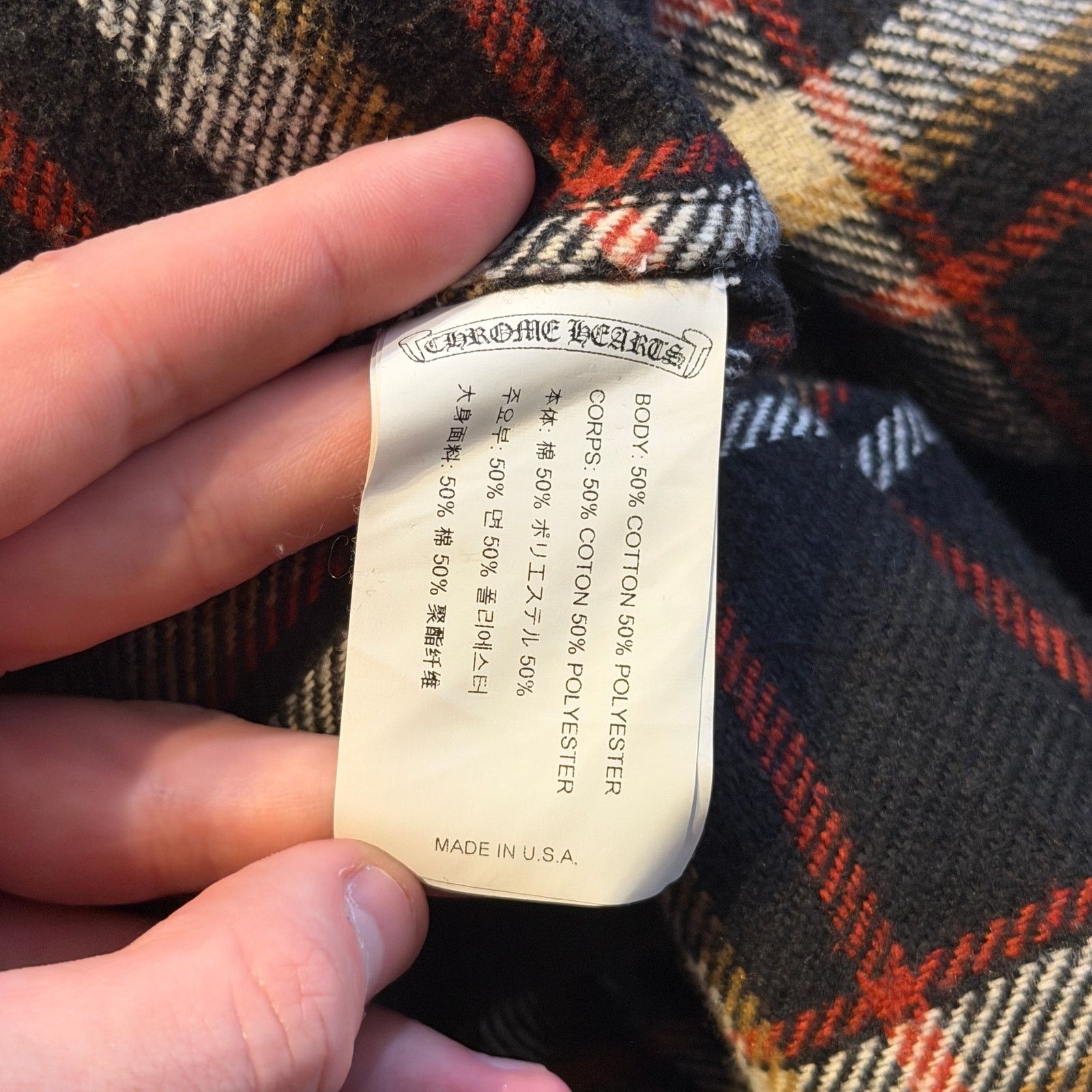 Chrome Hearts Chrome Hearts Flannel Work Dog Shirt Size US XL / EU 56 / 4 - 6 Thumbnail