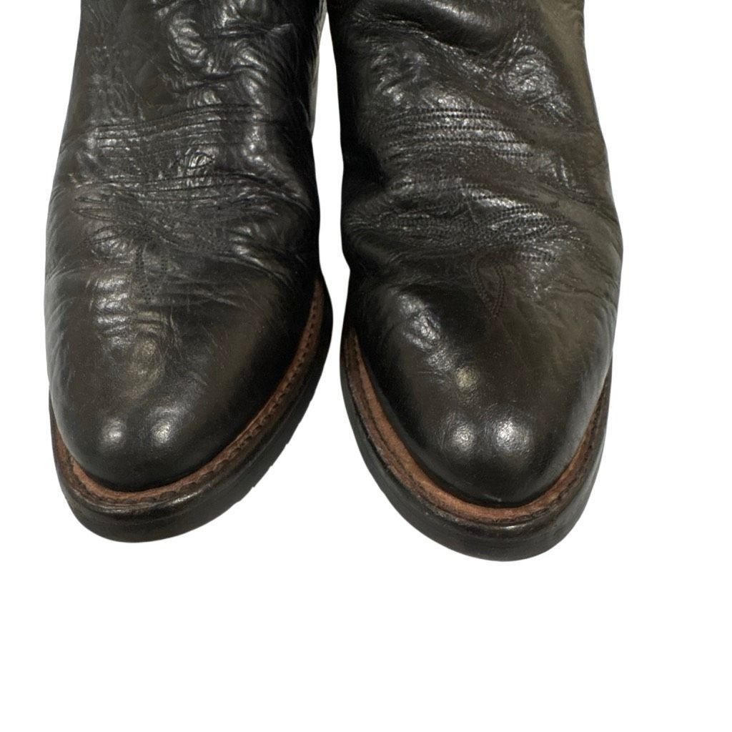 Tony Lama Tony Lama Fernando 12" Western Cowboy Boots Black Brown Leat Size US 10 / EU 43 - 4 Thumbnail