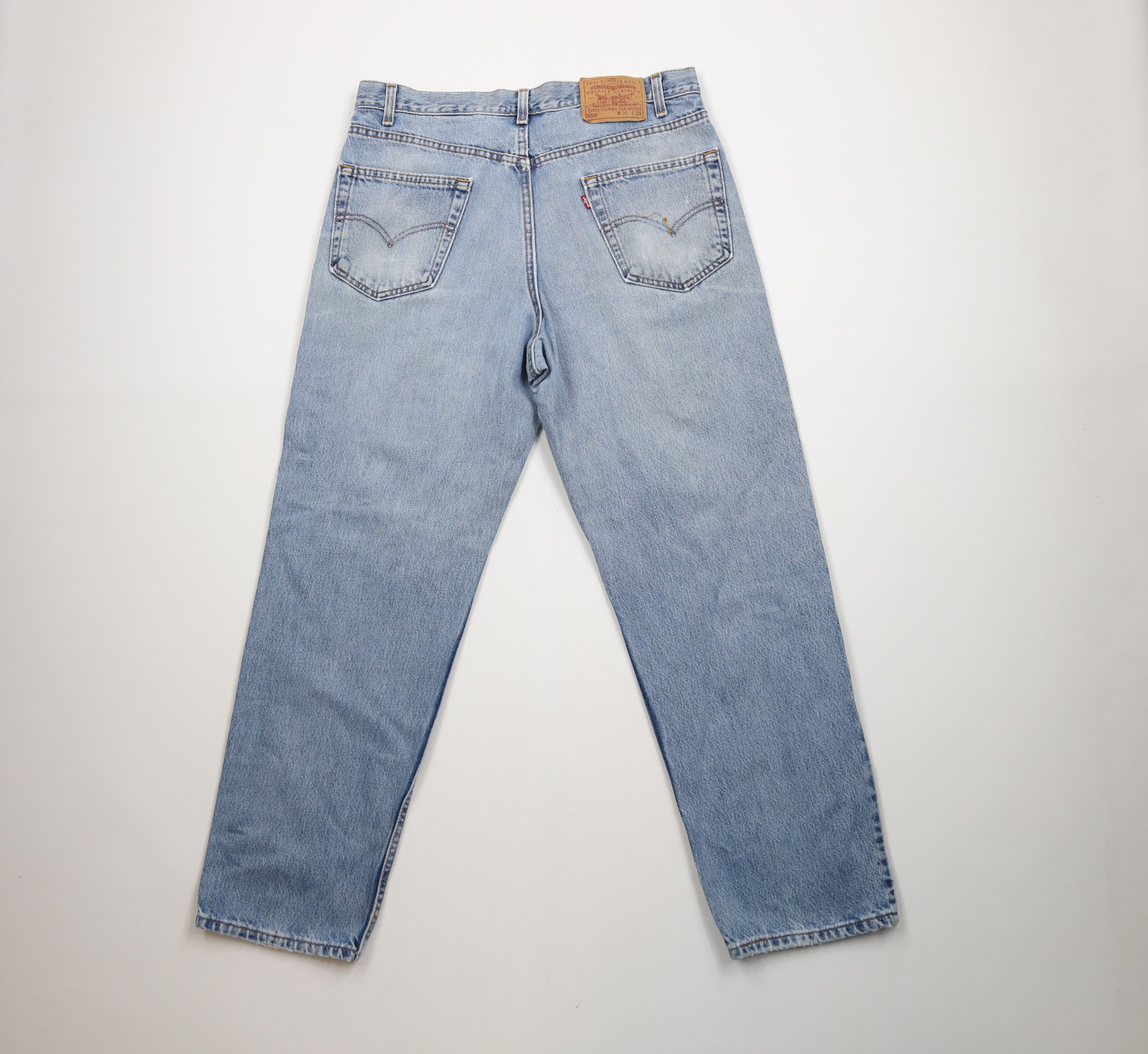 Levi's × Vintage Vintage Y2K 2001 Levis 550 Relaxed Fit Denim Jeans USA Size US 36 / EU 52 - 11 Thumbnail