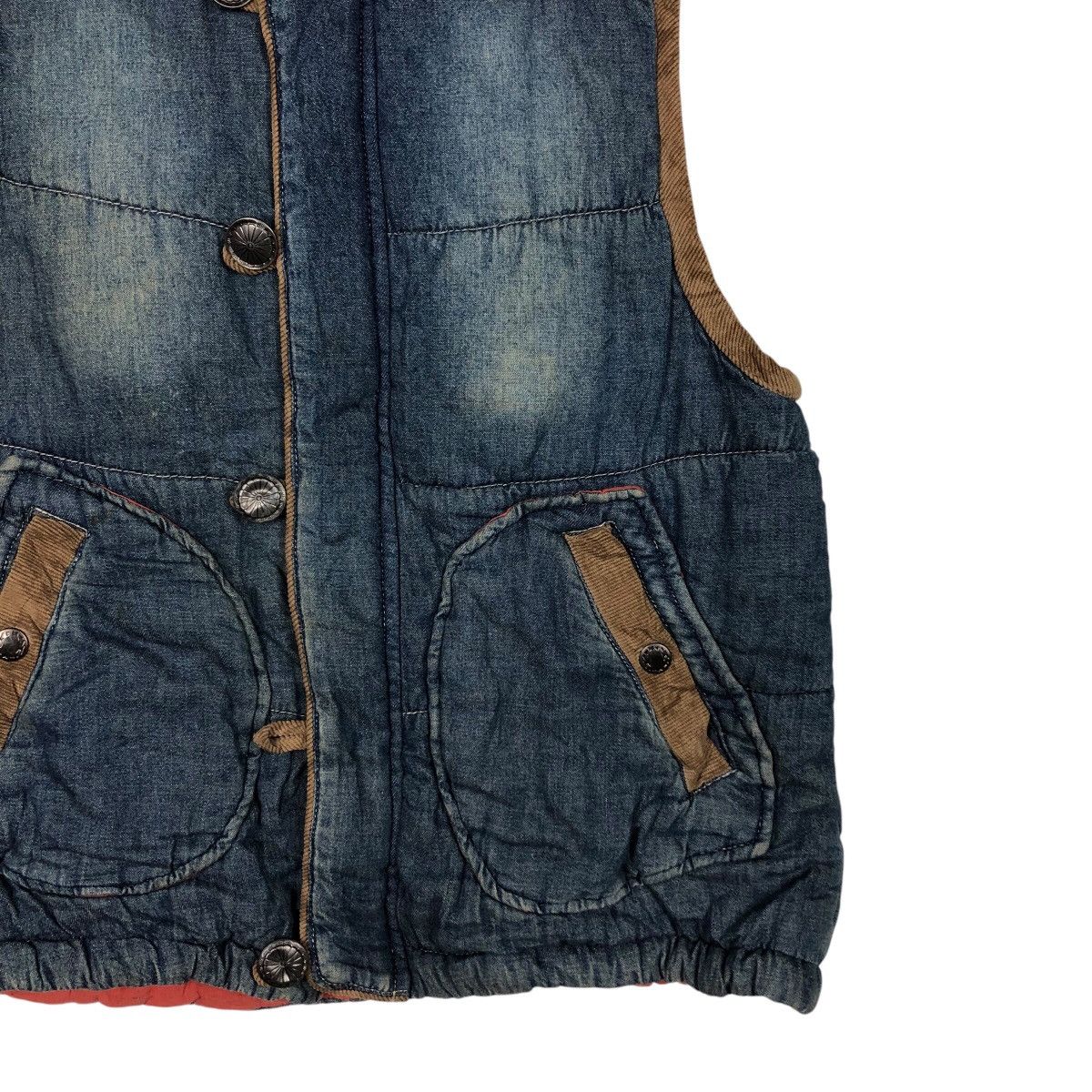 Hysteric Glamour 📌Vintage Biker Denim Vest Hoodie Multi Pocket Size US M / EU 48-50 / 2 - 6 Thumbnail