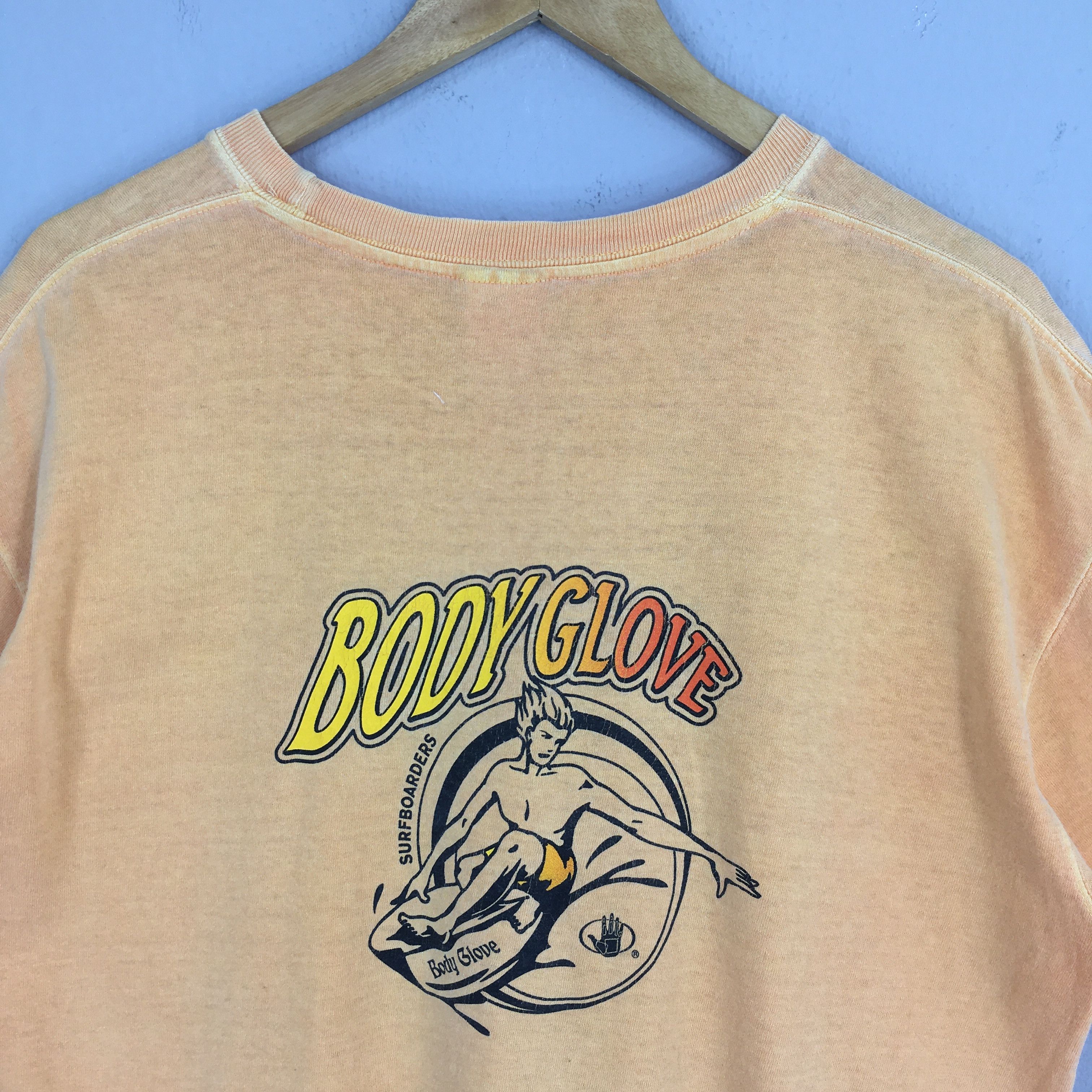 Body Glove × Vintage Vintage Body Glove Surfing Orange Tshirt Medium Size US M / EU 48-50 / 2 - 9 Thumbnail