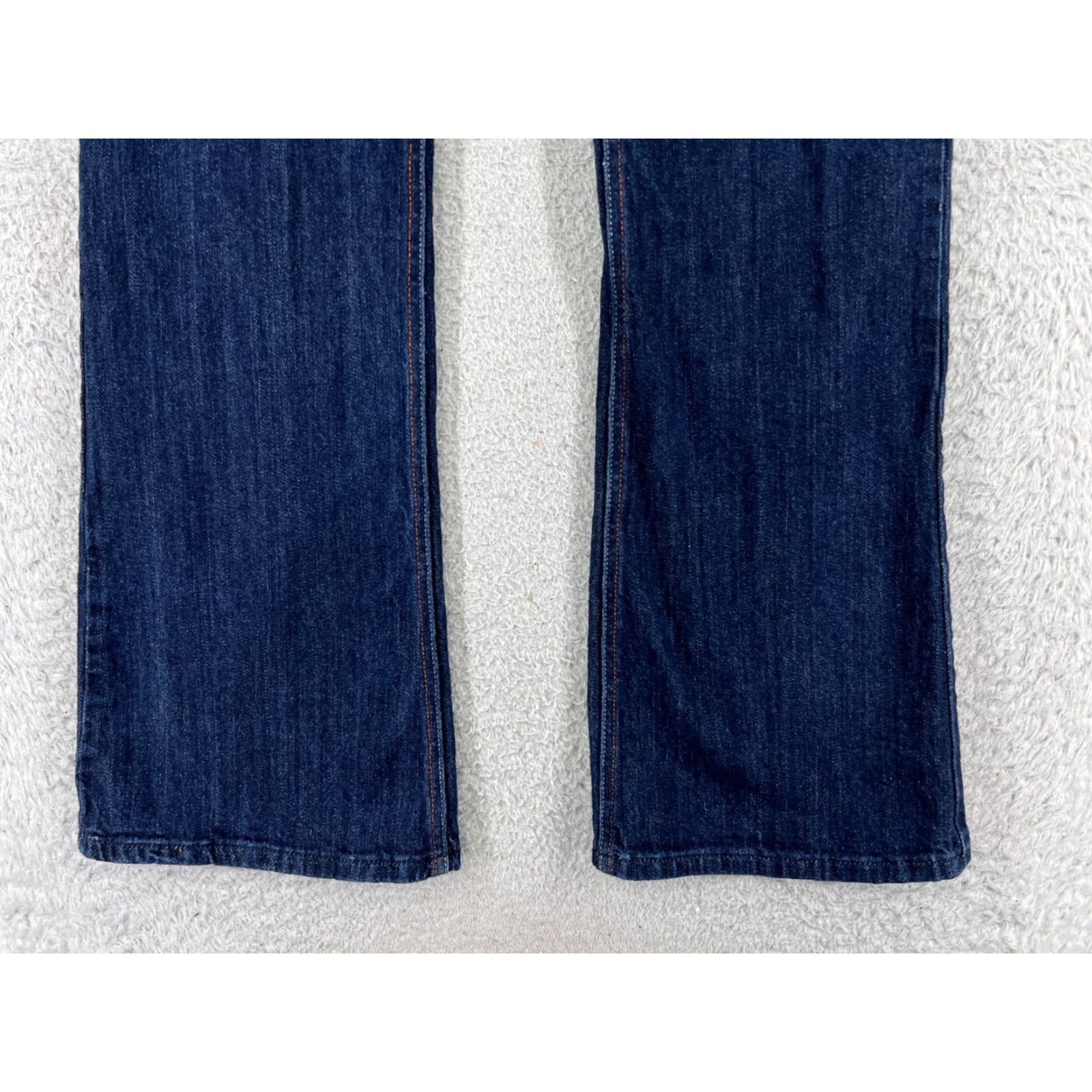 Vintage Roxy Jeans Womens 13 Denim Blue 31x31 Flared Stretch Dark Cotton Beach 5-Pocket Logo Regular Size 34" / US 12 / IT 48 - 2 Thumbnail
