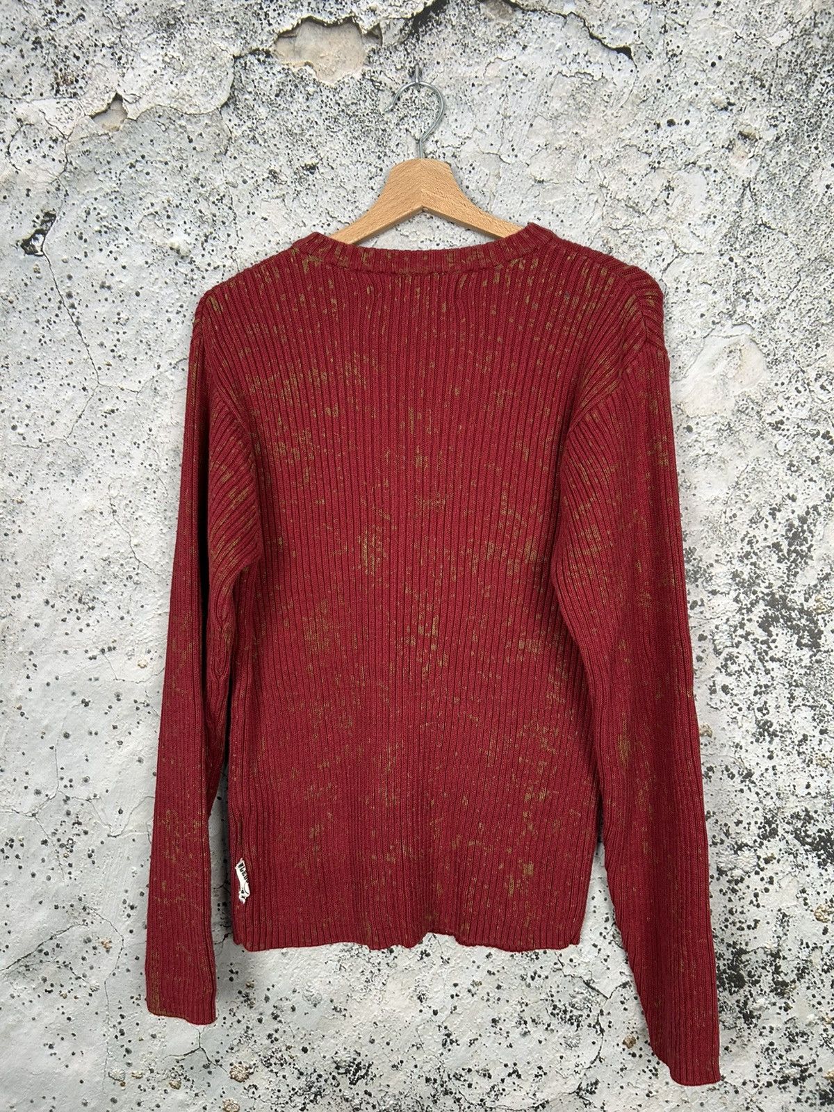 Vintage Avant Garde Japan Style Sweater Blend Stripe Knit Size US L / EU 52-54 / 3 - 4 Thumbnail