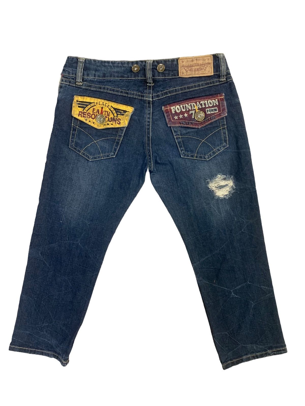 If Six Was Nine × Japanese Brand × Le Grande Bleu (L.G.B.) Vintage Japanese Original Jeans Distress Short Jeans Size US 31 - 2 Thumbnail