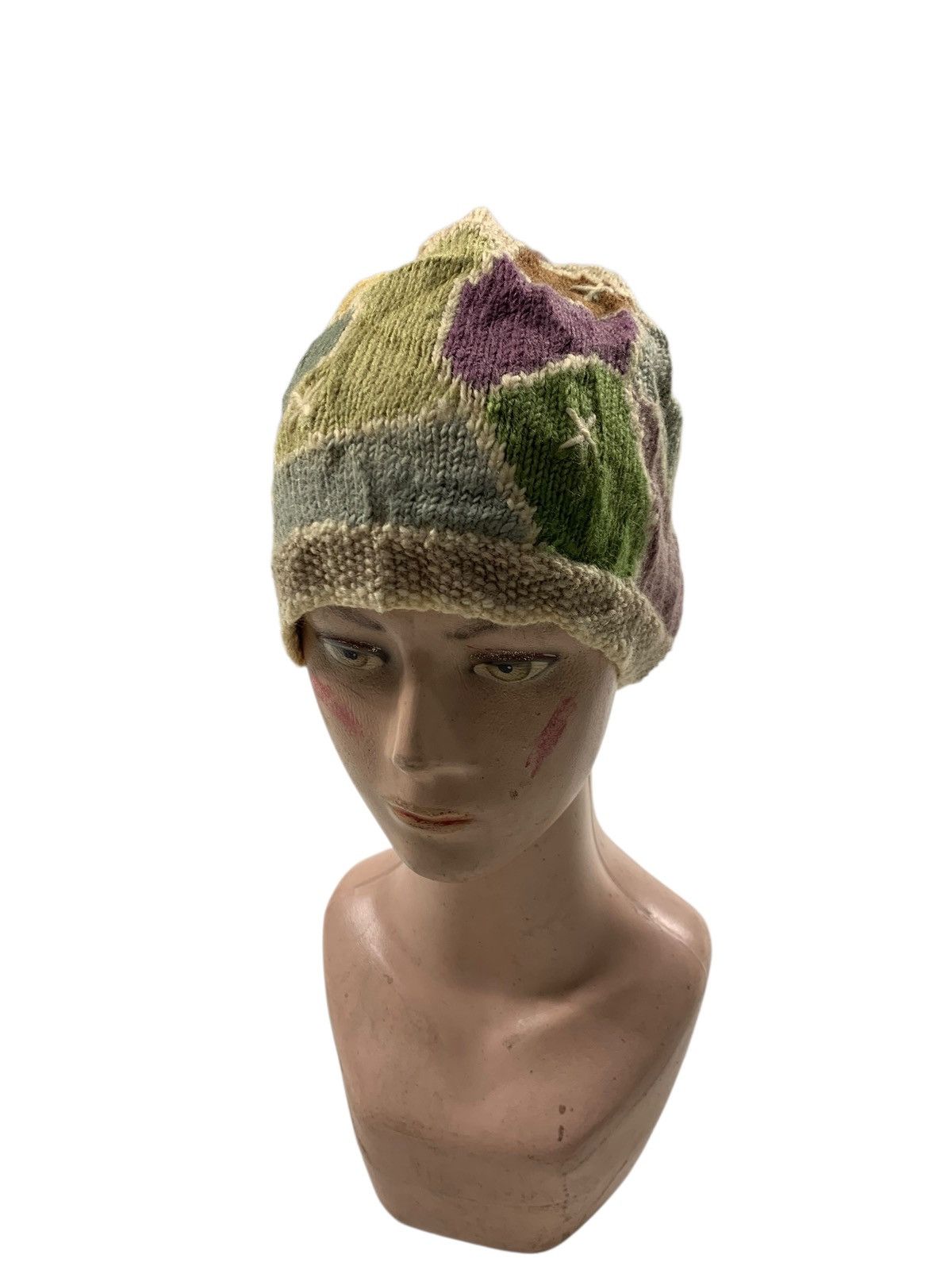 Japanese Brand Crochet knitted beanie hats rare Size ONE SIZE - 1 Thumbnail