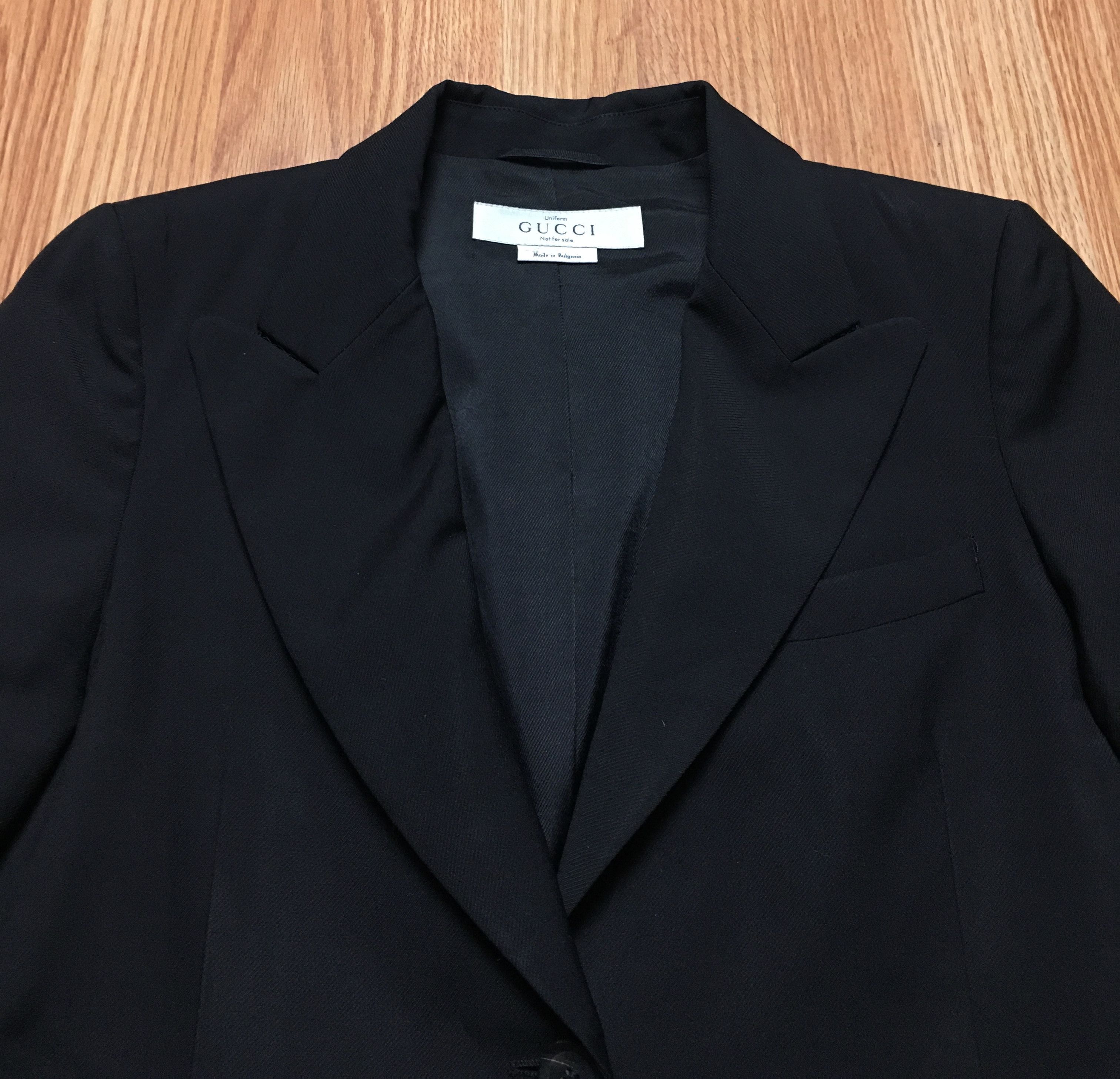 Gucci GUCCI Uniform Wool Jacket Blazer Black Size EU 42 Size M / US 6-8 / IT 42-44 - 7 Thumbnail