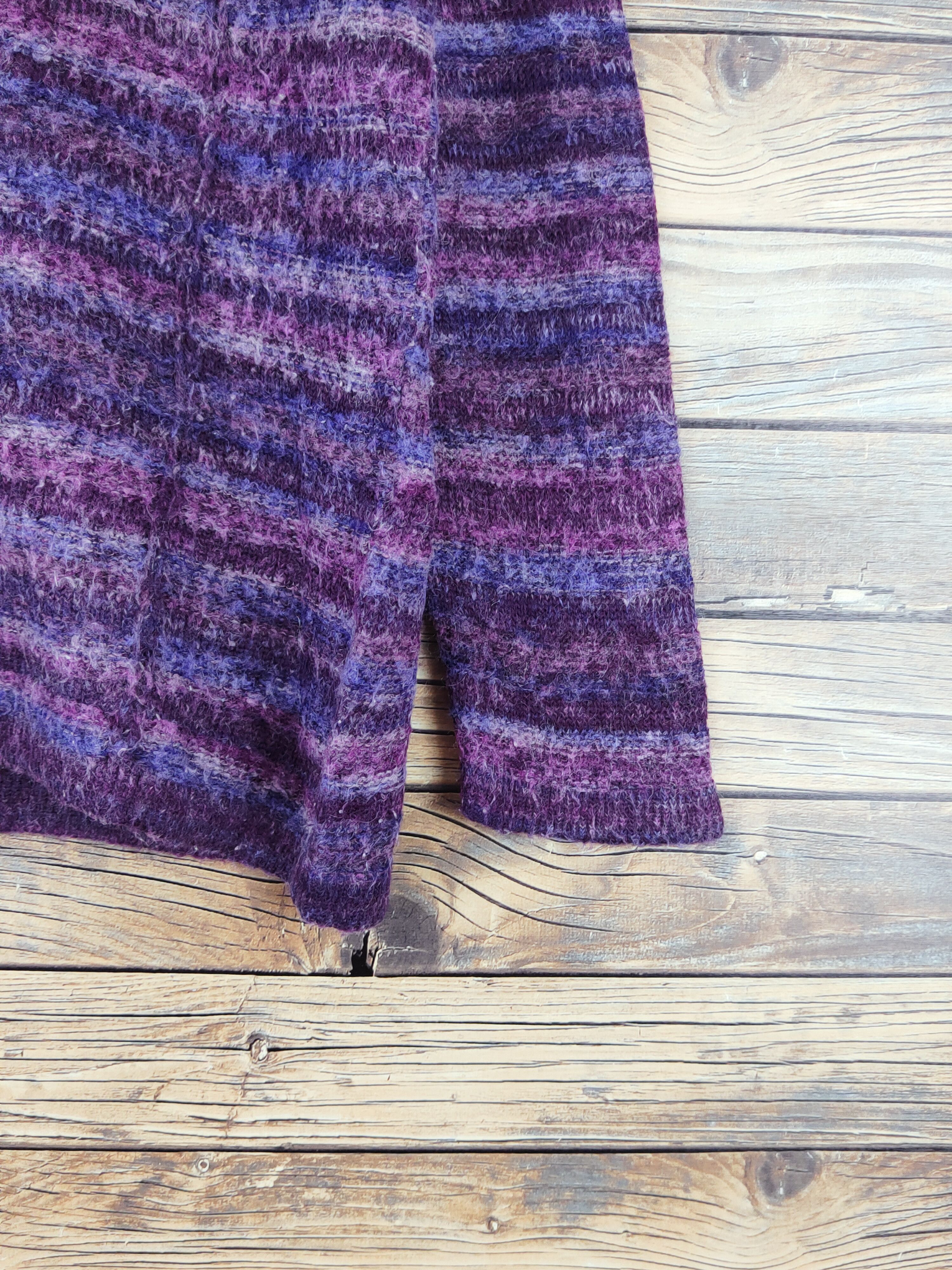 Japanese Brand Japanese Brand Dark Purple Knitwear Cardigan #W993 Size M / US 6-8 / IT 42-44 - 6 Thumbnail