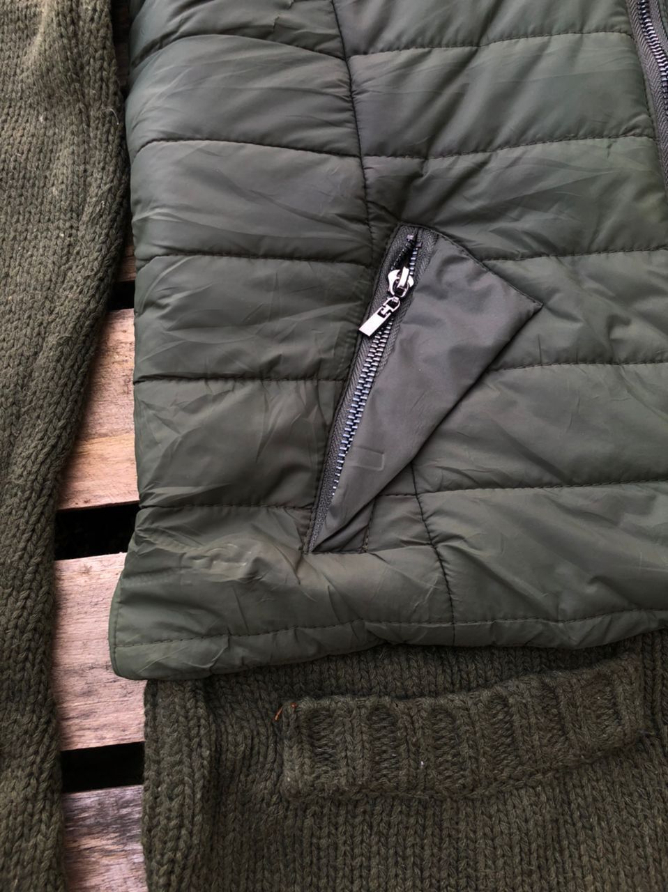 Vintage Unbrand Knit Puffer Down Jacket