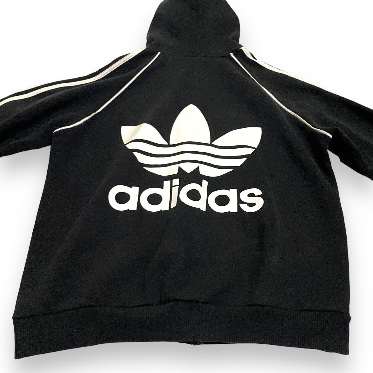 Adidas VINTAGE ADIDAS TREFOIL BIG LOGO HOODIE SWEATER Size US L / EU 52-54 / 3 - 8 Thumbnail