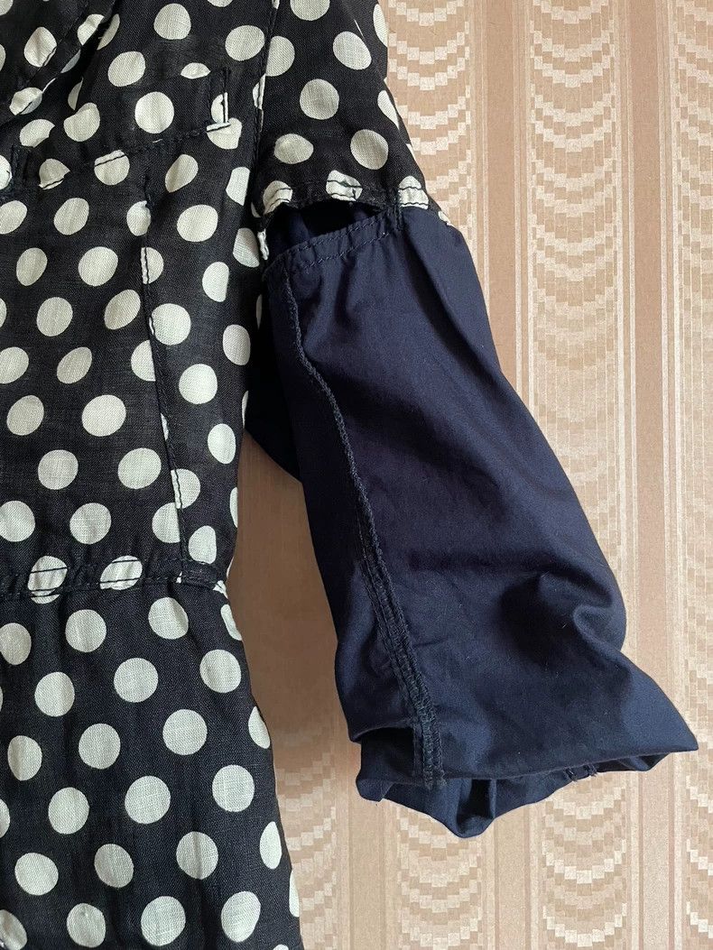 Comme des Garcons Comme Des Garcons Women's linen polka-dot irregularly pane Size S / US 4 / IT 40 - 7 Thumbnail