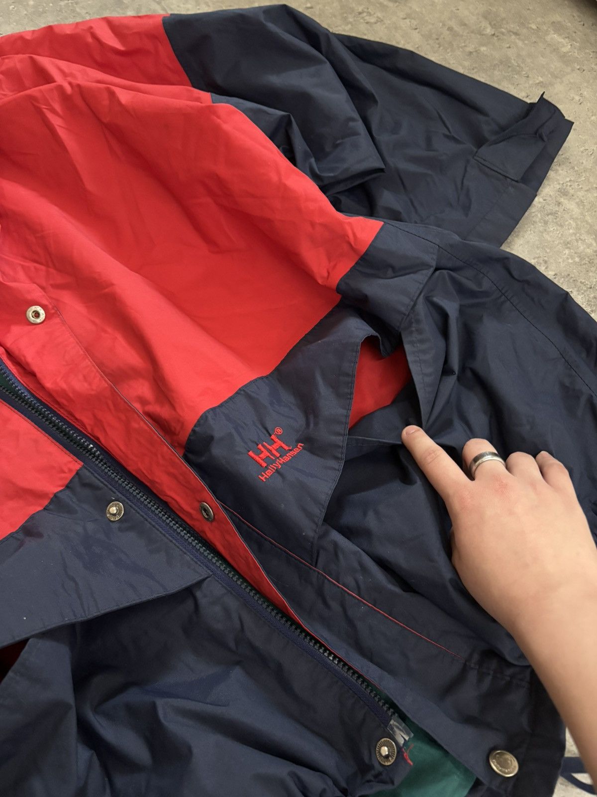 Helly Hansen Helly Hansen Colorful Rain Jacket L/XL Streetwear Y2K Size US L / EU 52-54 / 3 - 14 Thumbnail