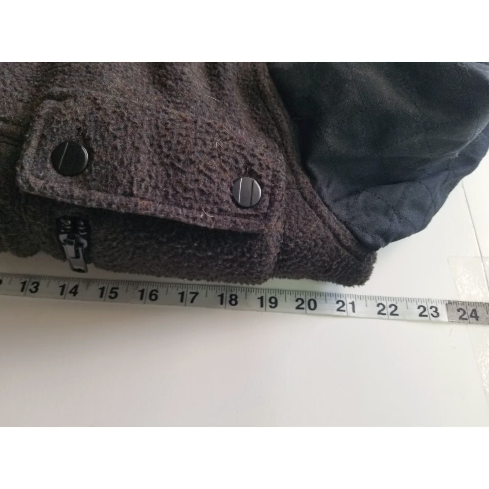 Vintage Comune Green Wool Blend Quilted Lining Jacket Medium Mens Wool Full Zip Snap Short Size US M / EU 48-50 / 2 - 5 Thumbnail