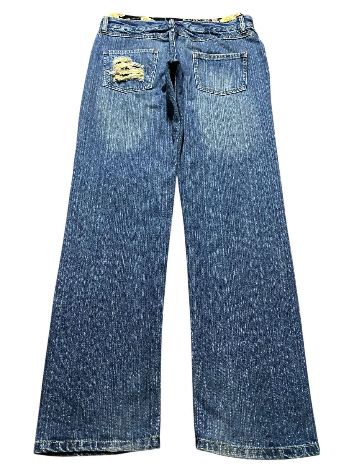 Japanese Brand Japanese Brand Double Waist Distressed Jeans Size US 30 / EU 46 - 2 Thumbnail