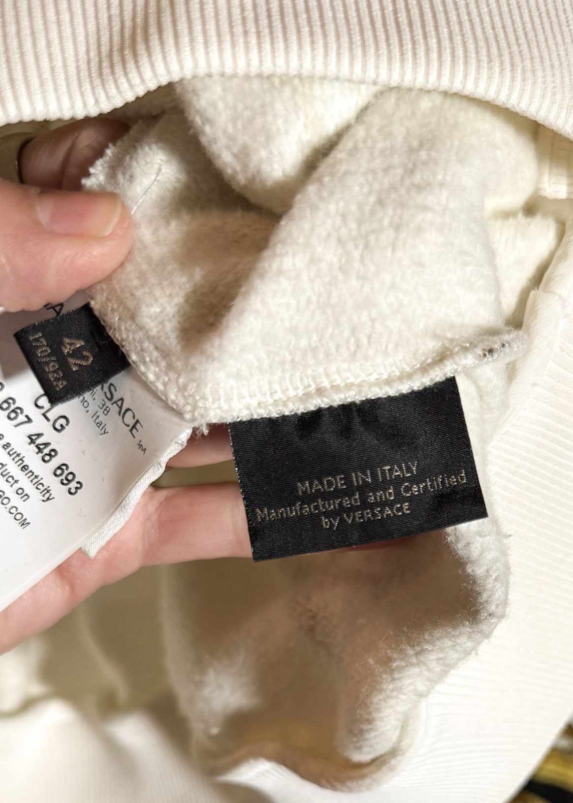 Versace Versace Coupe Des Dieux Ivory Sweatshirt Size M / US 6-8 / IT 42-44 - 9 Thumbnail