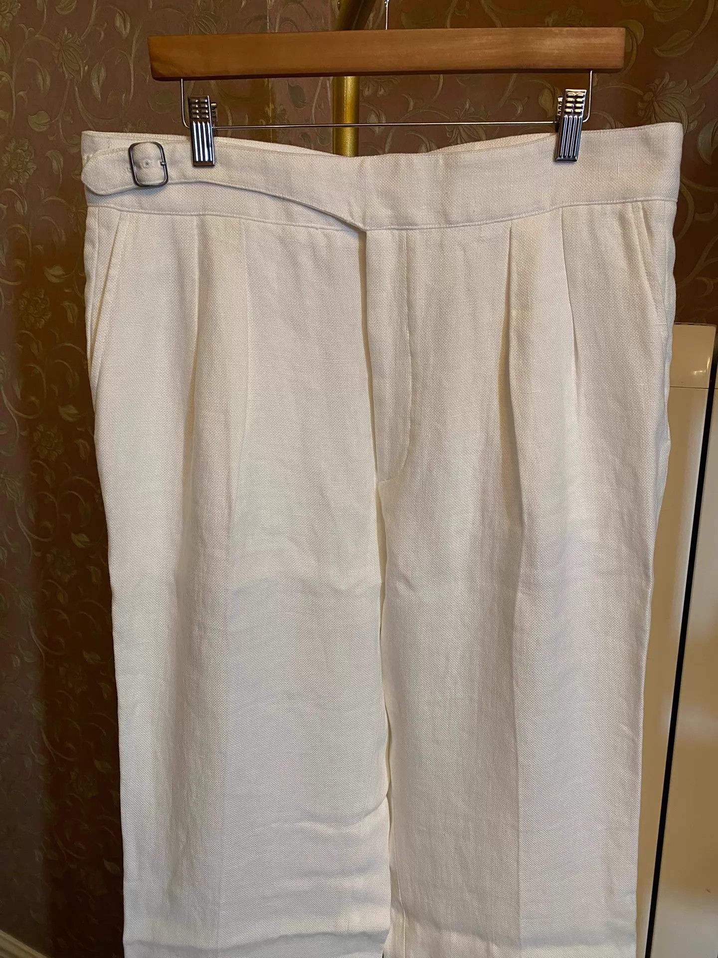 RRL Ralph Lauren RRL Purple Label Heavy Linen Gurkha Trousers 34 Size US 34 / EU 50 - 2 Thumbnail
