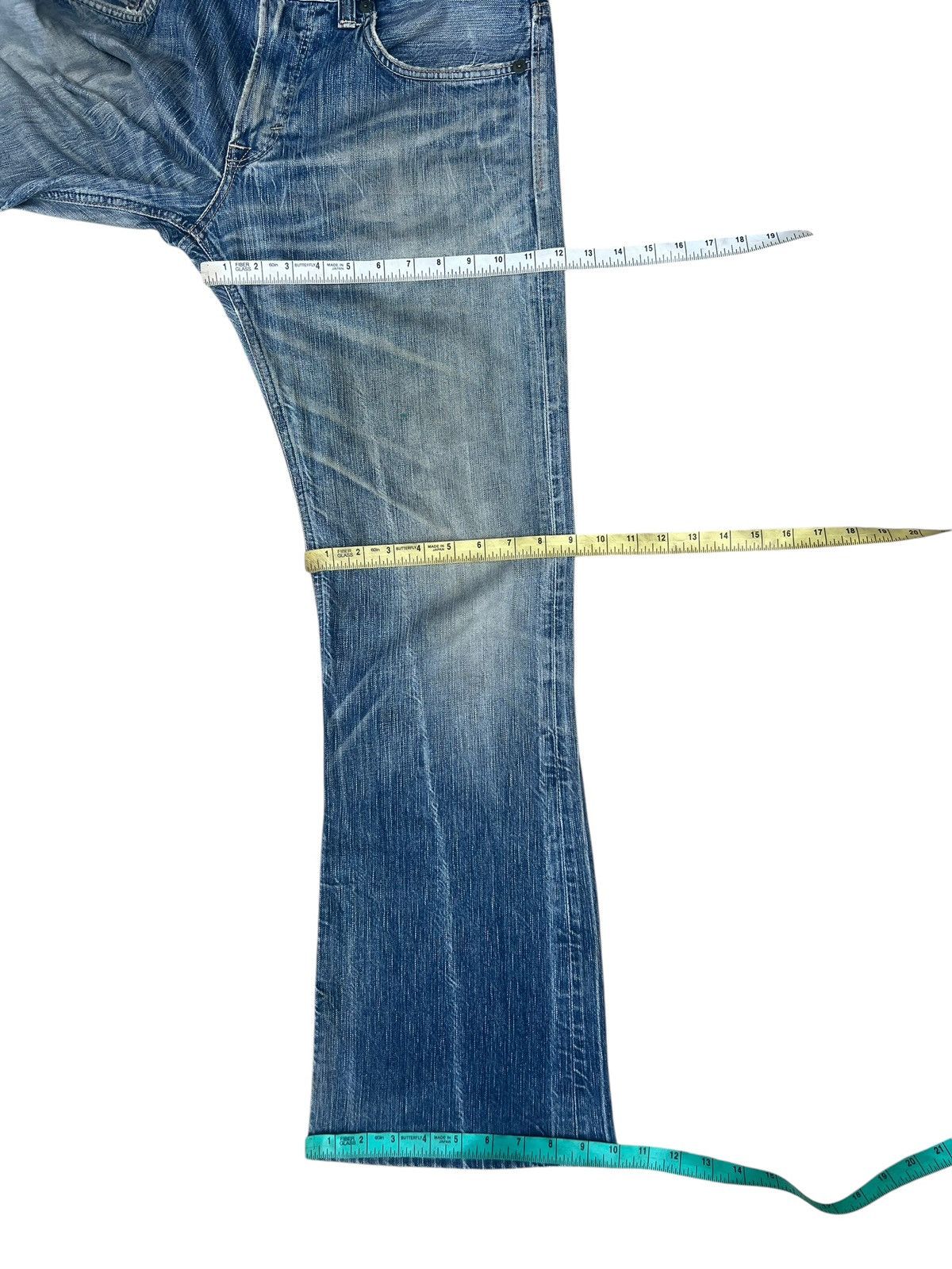 Edwin Vintage Y2K Edwin 503 BT500 Dirty Mud Denim Flare Jeans Size US 32 / EU 48 - 3 Thumbnail