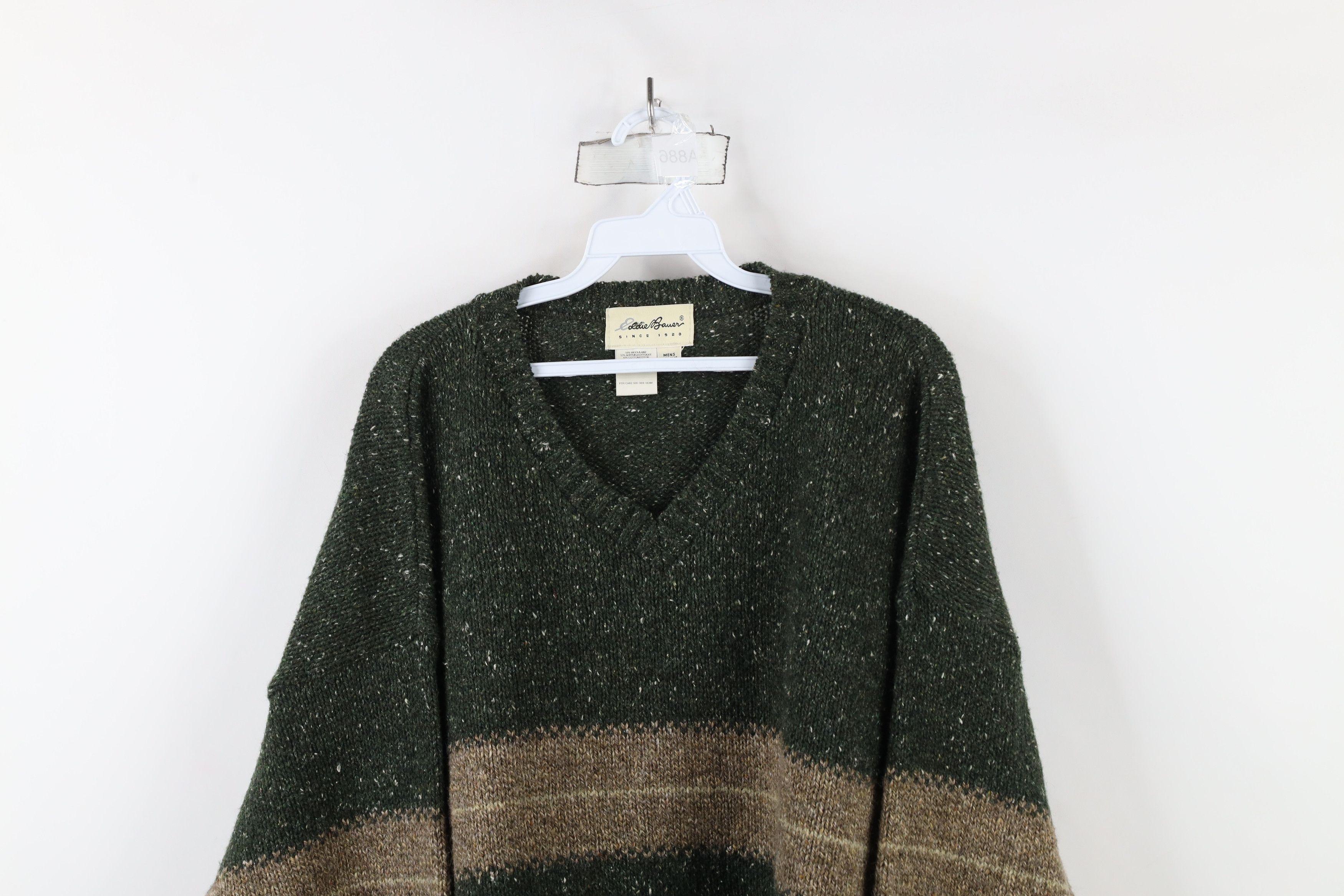 Eddie Bauer × Vintage Vintage 90s Eddie Bauer Fleck Wool Blend Knit Sweater USA Size US L / EU 52-54 / 3 - 2 Thumbnail