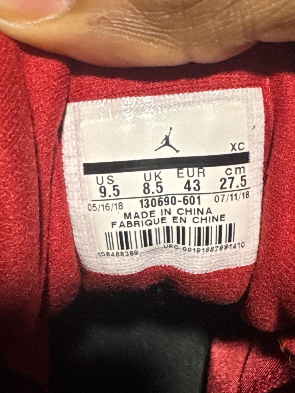 Jordan Brand × Nike Gym Red 12s sz 9.5 Size US 9.5 / EU 42-43 - 3 Thumbnail