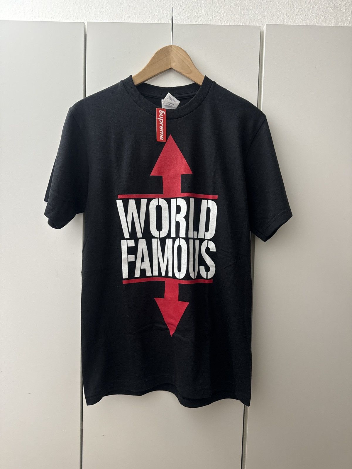 Supreme World Famous T Shirt Red | Grailed