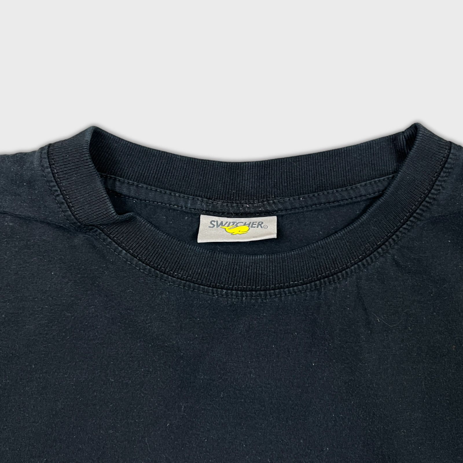 Vintage Vintage Blank T Shirt Mens XL Black Y2K Short Sleeve Tee Size US XL / EU 56 / 4 - 2 Thumbnail