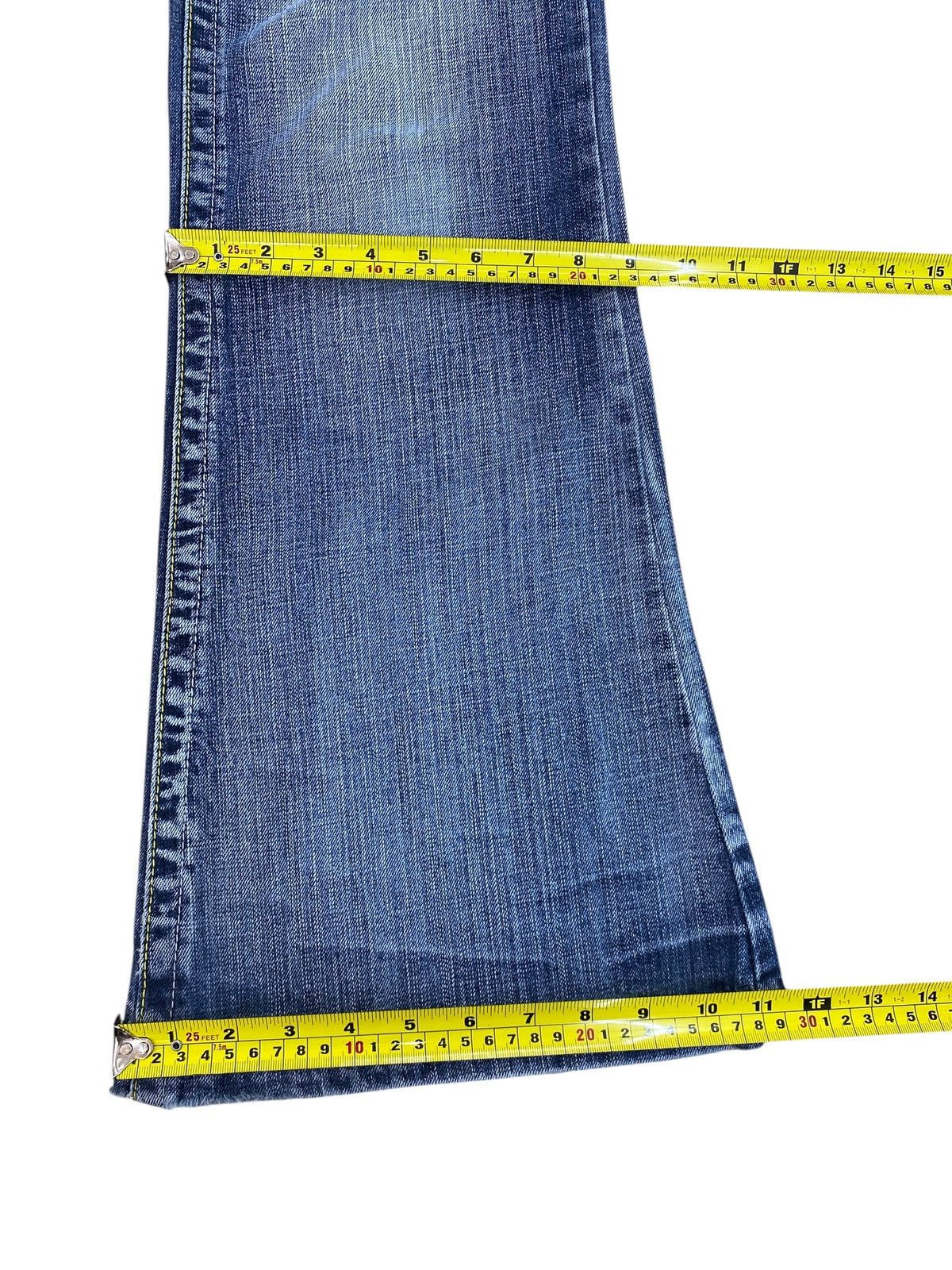 Japanese Brand Japanese Brand Asid Wash Ripped Style Flare Jeans Size US 30 / EU 46 - 6 Thumbnail