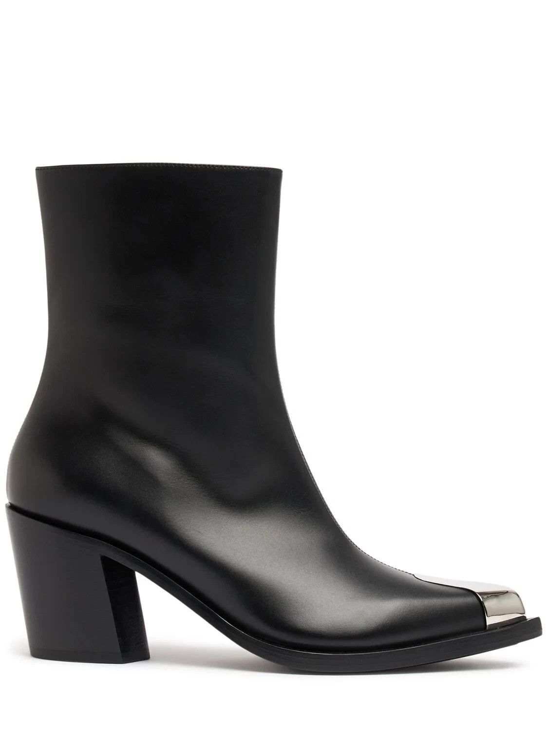 Alexander McQueen ALEXANDER MCQUEEN Black Leather Ankle Boots New Size US 11 / IT 41 - 1 Thumbnail