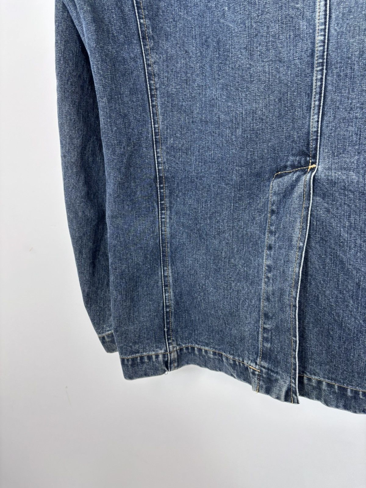 Burberry Burberry London Women’s Blue Denim Blazer Jacket Coat Size XL / US 12-14 / IT 48-50 - 24 Thumbnail
