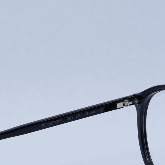 Saint Laurent Paris 🕶️ New Saint Laurent SL667 OPT 001 Eyeglasses - Black Frame Size ONE SIZE - 8 Thumbnail
