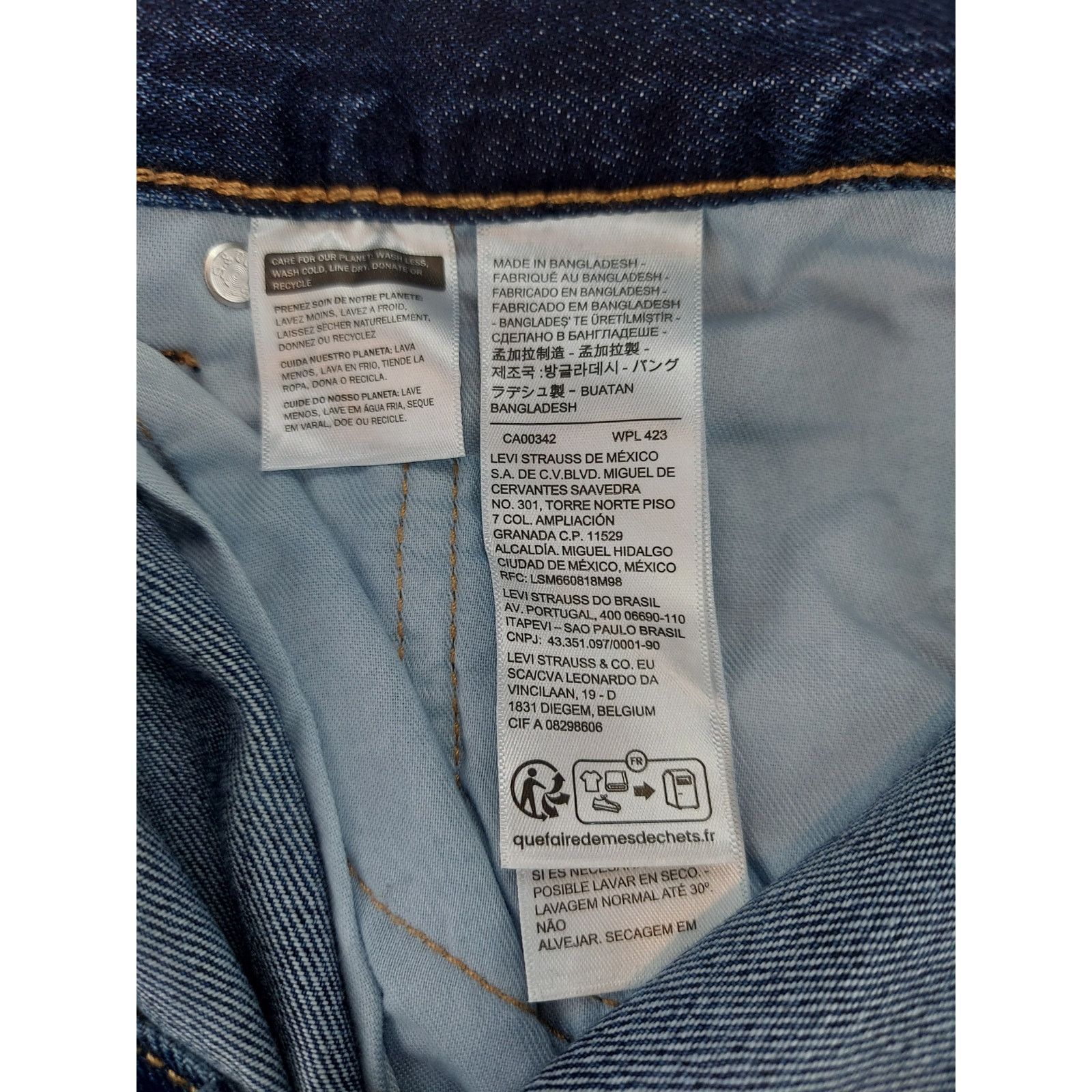 Levi's Levis NEW 505 Regular Straight Leg 40x32 Dark Stonewash Jean Size US 40 / EU 56 - 11 Thumbnail