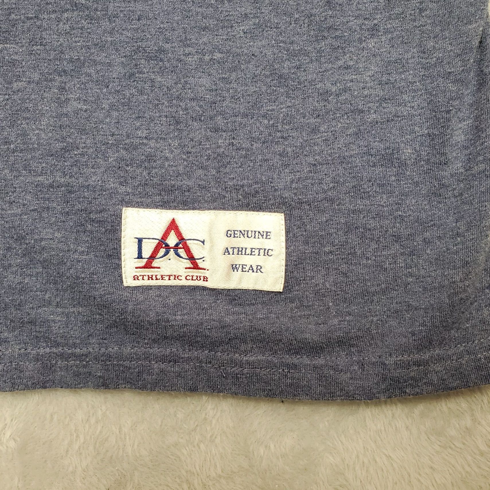 Vintage VINTAGE DC Athletic Club Shirt Mens L Blue Pocket 100% Cotton Casual TEE Size US L / EU 52-54 / 3 - 3 Thumbnail