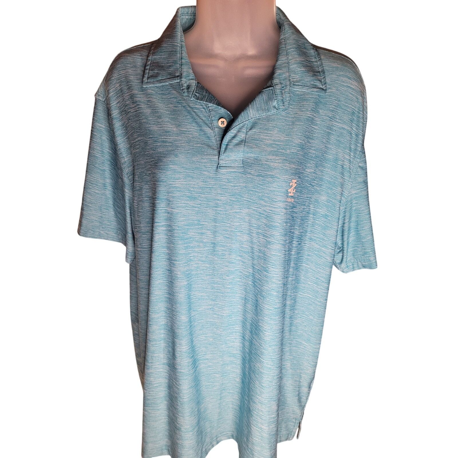 Izod Izod Mens Golf Shirt Polo Short Sleeve Lt. Blue Sz M Size US M / EU 48-50 / 2 - 1 Thumbnail