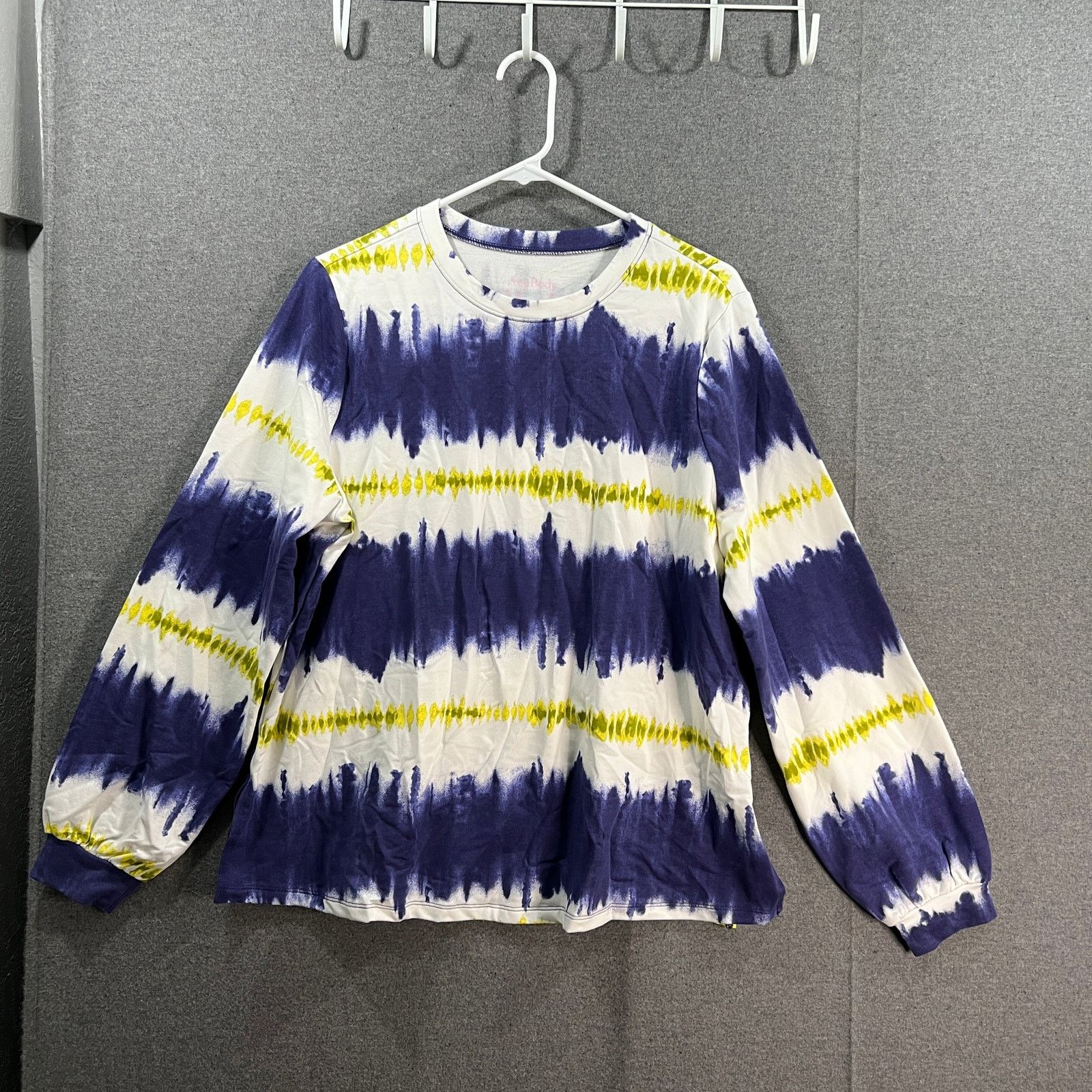 Other AnyBody Washed French Terry Printed Pullover Top Wisteria Size M / US 6-8 / IT 42-44 - 1 Thumbnail