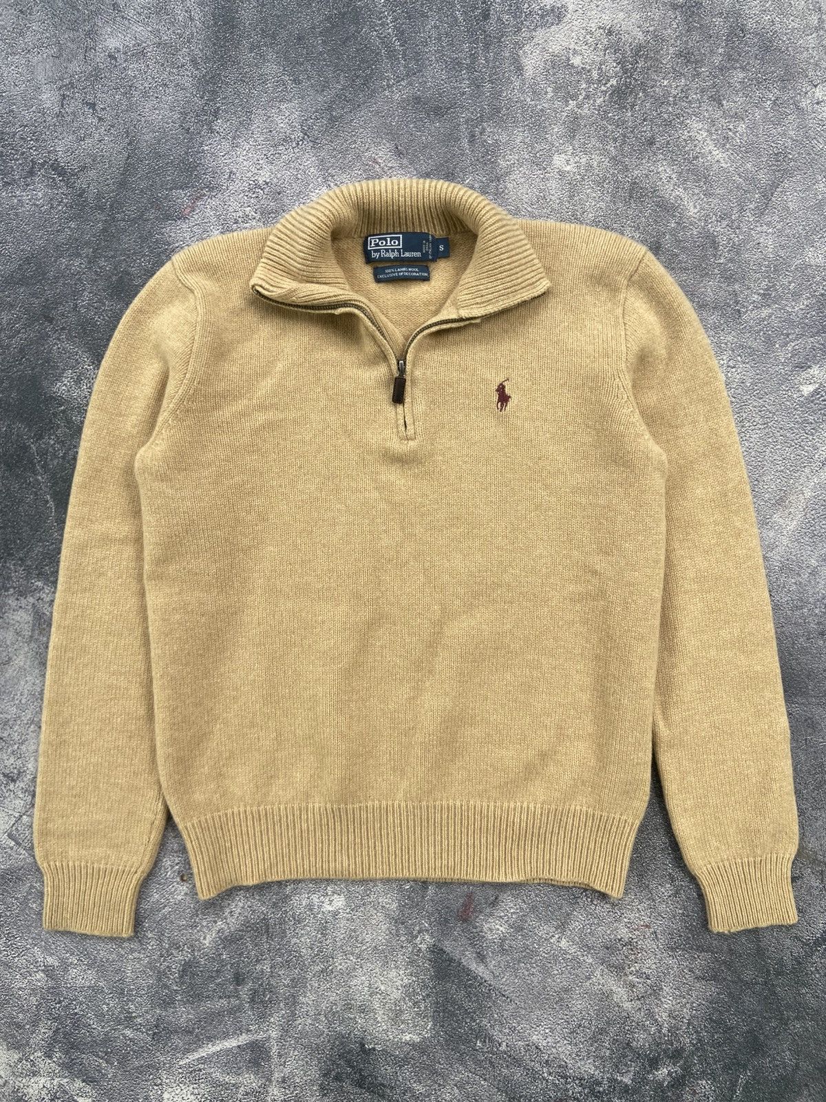 Polo Ralph Lauren × Vintage 🌊 Vintage Polo Ralph Lauren Quarter 1/4 Zip Sweater Y2K Size US S / EU 44-46 / 1 - 1 Thumbnail