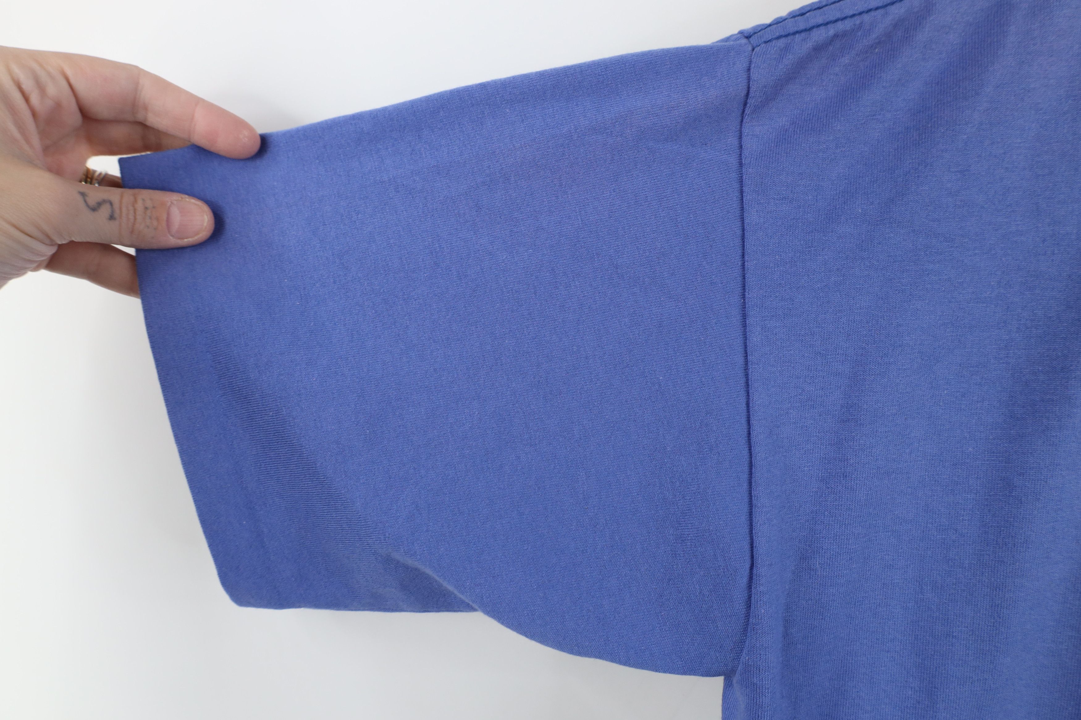 Vintage Vintage 90s Streetwear Short Sleeve T-Shirt Periwinkle USA Size M / US 6-8 / IT 42-44 - 8 Thumbnail