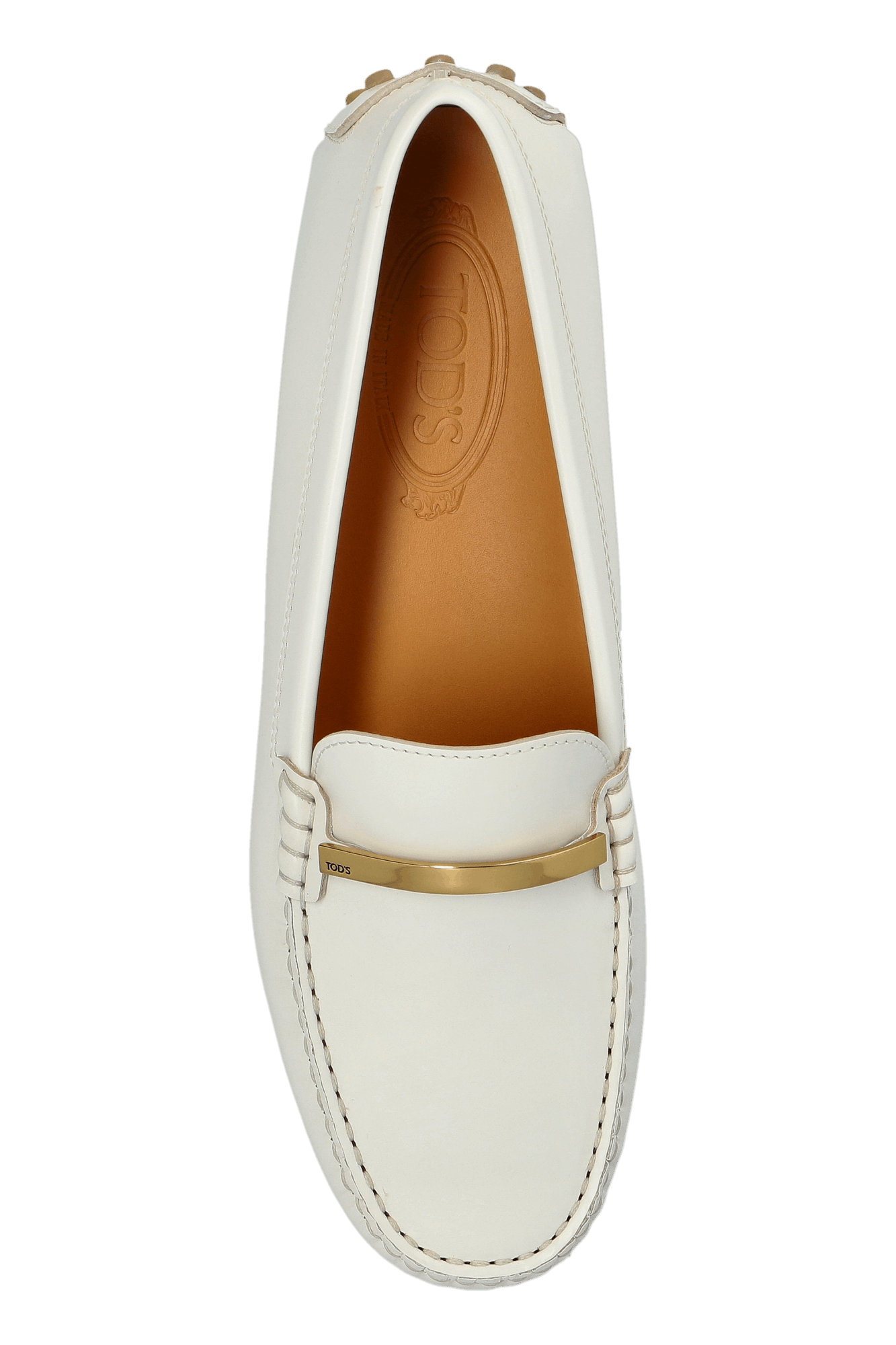 Tod's o1s22i1n0325 Calfskin Driving Loafers in White Size US 6 / IT 36 - 6 Thumbnail