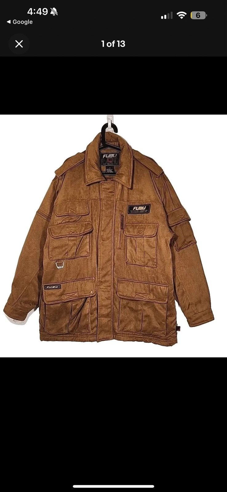 Fubu Fubu Safari Expedition Cargo Pocket Jacket Size US XL / EU 56 / 4 - 10 Thumbnail