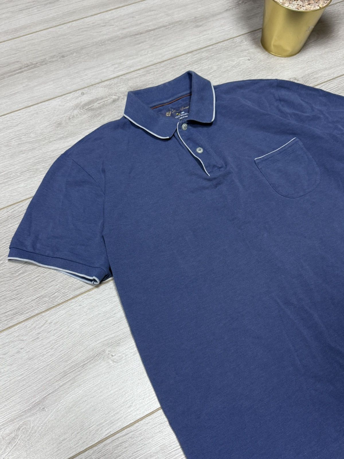 Loro Piana Loro Piana Regatta Cotton Polo shirt buttons Size US XXL / EU 58 / 5 - 4 Thumbnail