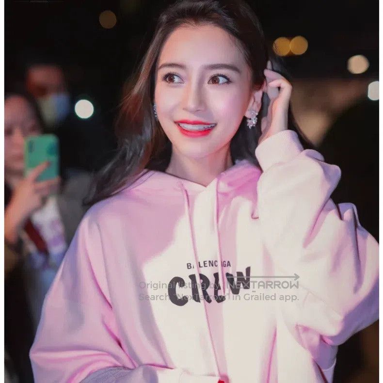 Balenciaga Balenciaga CREW Pink Hooded Sweatshirt Size US XS / EU 42 / 0 - 3 Thumbnail