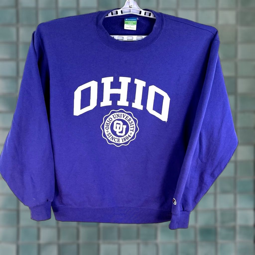 Champion Vintage Ohio State University Sweatshirt Adult Size L Purple Champion ECO Fleece Size US L / EU 52-54 / 3 - 1 Thumbnail