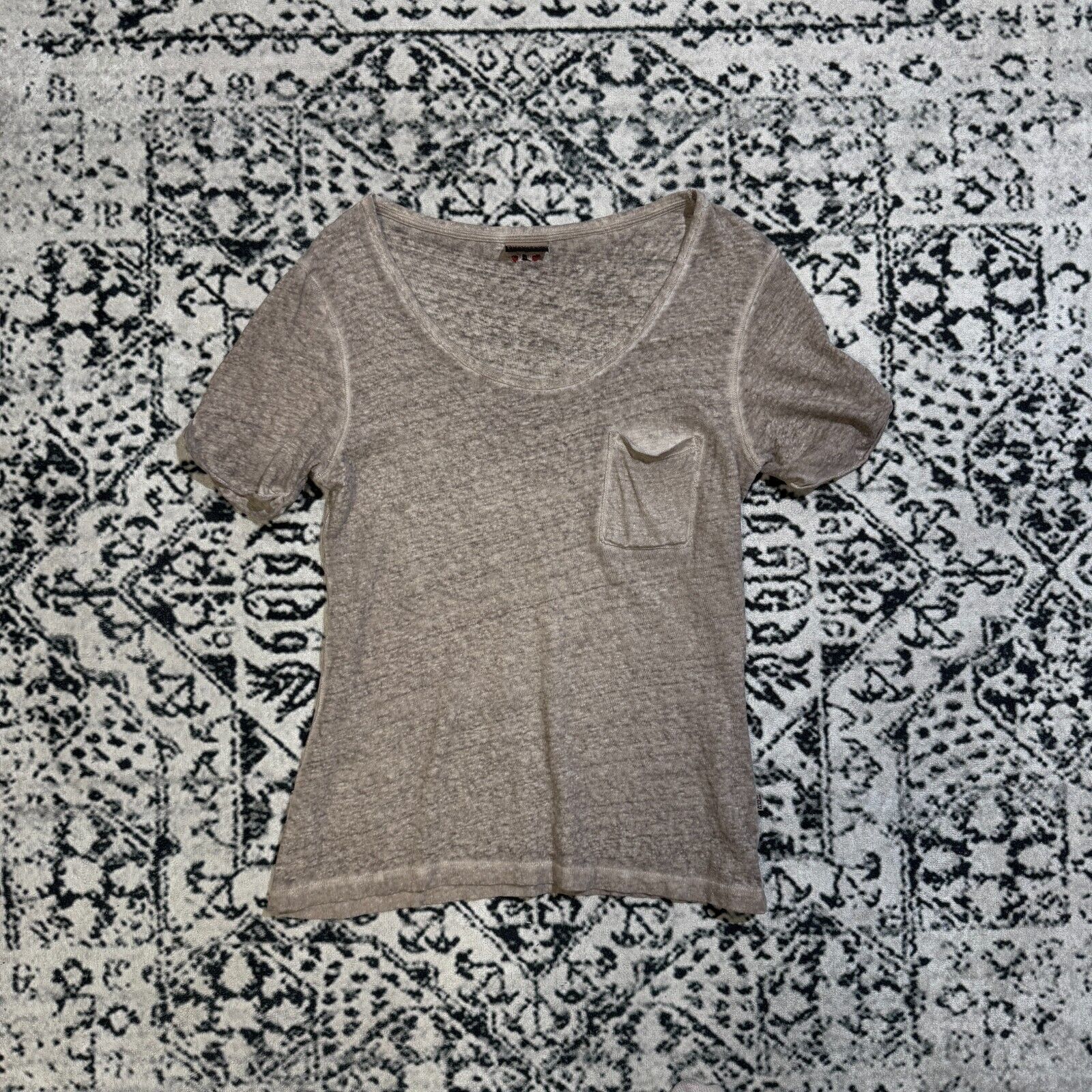 Napapijri × Vintage Napapijri Women's Gray Cotton T-Shirt Size S Y2K 90s Size US S / EU 44-46 / 1 - 1 Thumbnail