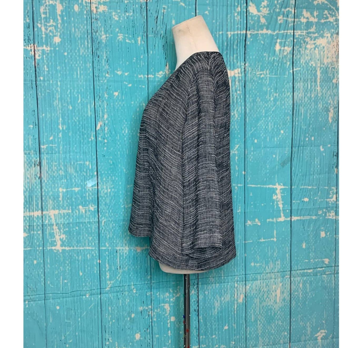 Eileen Fisher Eileen Fisher black linen open kimono jacket size XXS Size XXS / US 00 / IT 34 - 9 Thumbnail