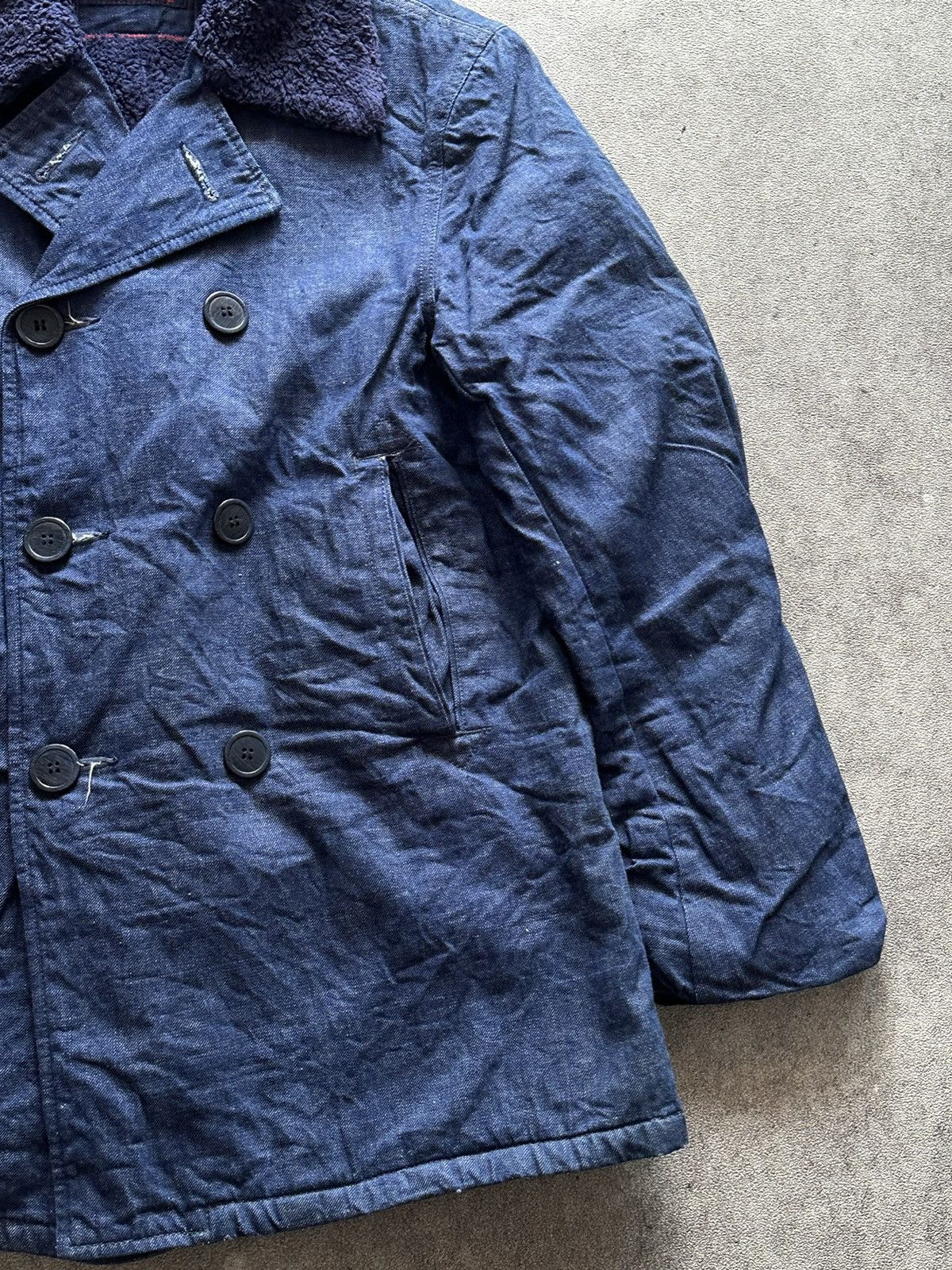 Blue Blue Japan 2000s Blue Blue Japan Double Breasted Selvedge Denim Jacket Size US M / EU 48-50 / 2 - 3 Thumbnail