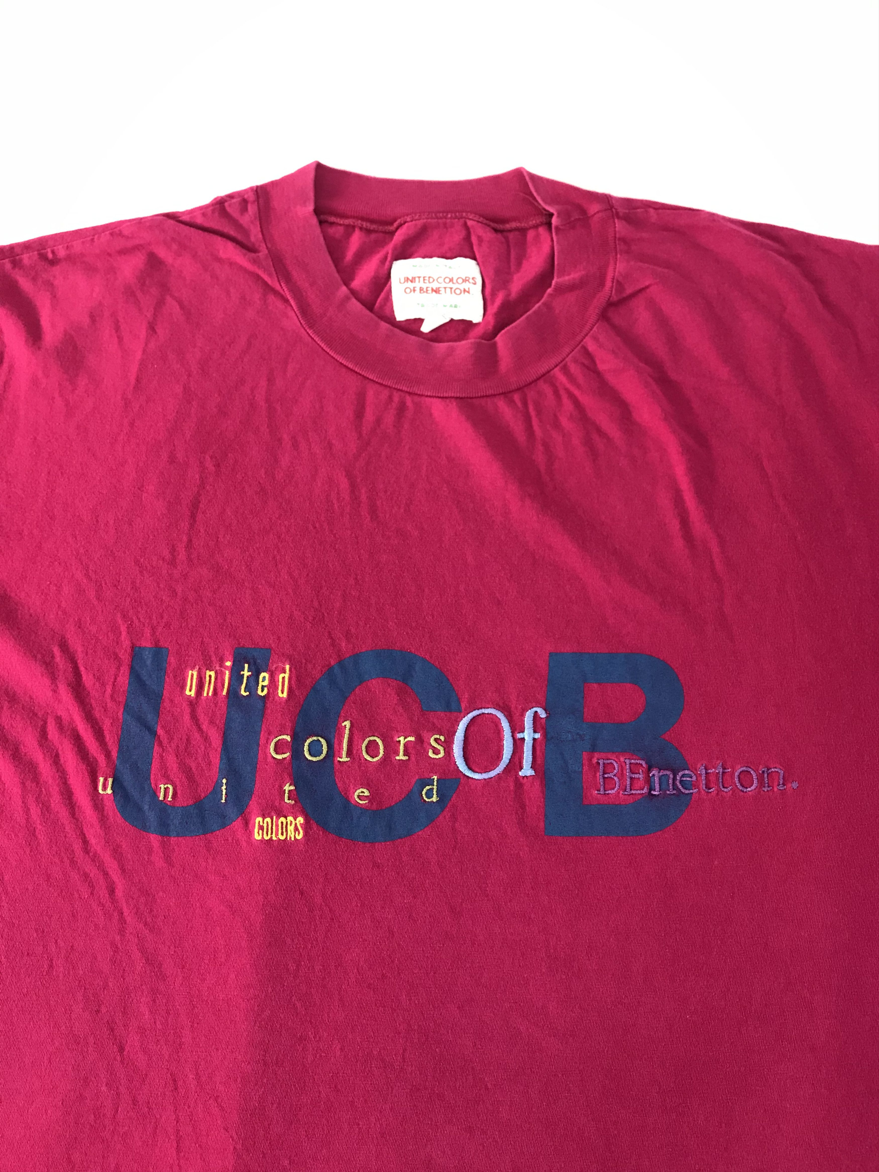 United Colors Of Benetton UCB United Colors Benetton Embroidery Logo Printed Tee Size US XL / EU 56 / 4 - 4 Thumbnail